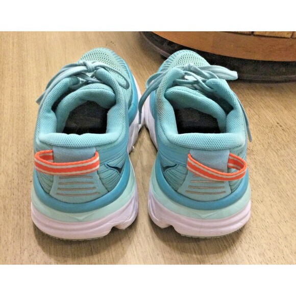 Hoka One One Bondi 7 Womens Size 6 Aquarelle Blue Green Running Shoes Comfort - Picture 4 of 11